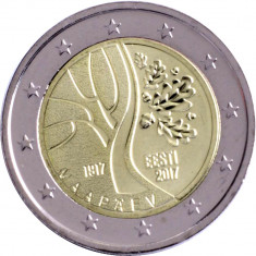 NOU - Estonia moneda 2 euro 2017 - 100 ani Independenta - UNC foto