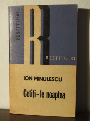 Cetiti-le noaptea - Ion Minulescu foto