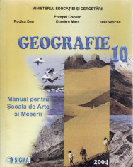 GEOGRAFIE. MANUAL PENTRU CLASA A X A SAM de RODICA DAN foto