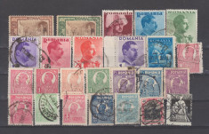 Romania dupa 1906 25 valori stampilate foto