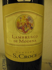 n. 8 -STICLA DE VIN VECHI DE COLECTIE lambrusco, ani 2000 cl 75 gr 11 foto