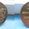 5155-Medalia regalista cu heraldica cu lei si coroana bronz A Vanderzande.