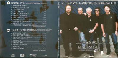 JOHN MAYALL - NO DAYS OFF &amp;amp; COOKIN&amp;#039; DOWN UNDER, CD &amp;amp; DVD foto