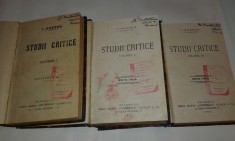 I.GHEREA(C.DOBROGEANU) - STUDII CRITICE Vol.1.2.3 .4. Ed.vechi foto