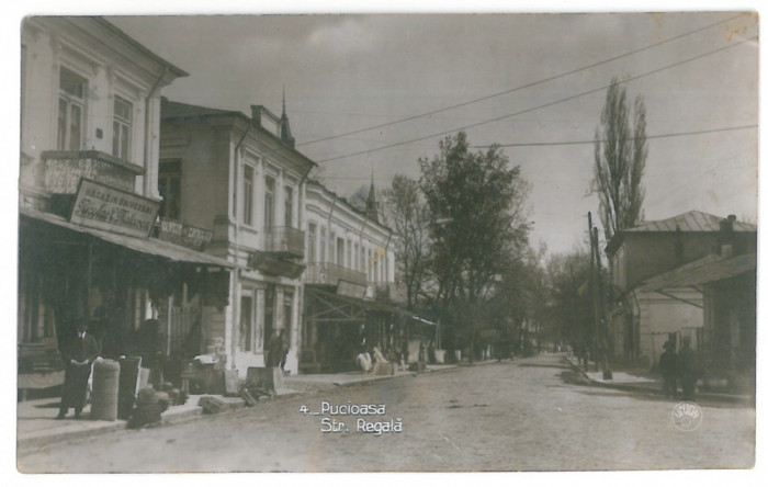 3865 - PUCIOASA, Dambovita, street Regala - old postcard - used - 1936