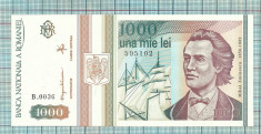 Bancnota UNC- 1000 lei 1993 srria B0036...102 foto