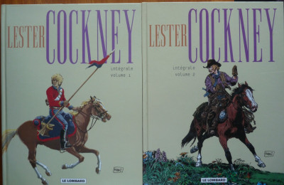 Lester Cockney , editie integrala , 2 volume de lux , banzi desenate , aventuri foto