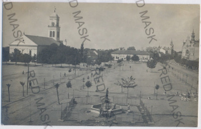 3868 - SALONTA, Bihor, Market - old postcard, real PHOTO - unused foto