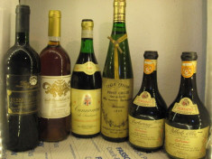 6 sticle vin -VECHI DE COLECTIE - LOT ( S ) recoltare 1991/88/89/89/91 foto