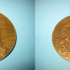 Medalia veche bronz-Forville 1924, Belgia stare buna.