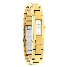 GUCCI 4600L Yellow Gold-Plated Stainless Watch White Display foto