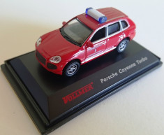 Macheta Porsche Cayenne Turbo, pompieri, H0, 1:87, Vollmer foto