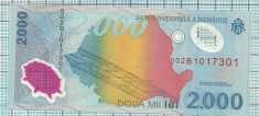 Bancnota UNC-2000 lei 1999 seria 002B....301 foto