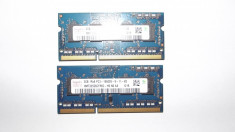 Memorie Ram Laptop / Notebook 4 Gb (2 x 2 Gb kit) 1333 Mhz / PC3-10600S (52C) foto