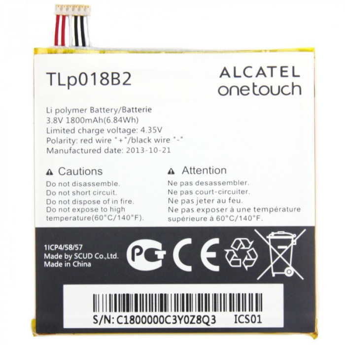 Acumulator Alcatel OneTouch Idol OT-6030 cod TLp018B2 nou original