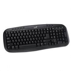 Tastatura cu fir Genius KB-M200, USB, Negru foto
