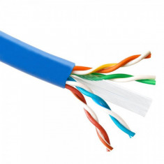 Cablu UTP CAT 6 30% cupru 0.5 mm rola 305 m pentru retele,supraveghere,internet foto