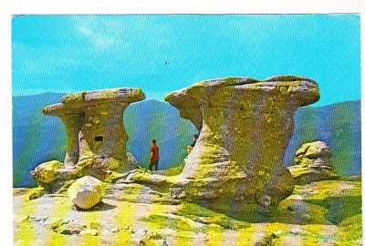 bnk cp Muntii Bucegi - Babele - circulata - marca fixa foto