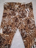 Colanti Dama Animal Print Tigru Leopard, Pantaloni Mulati, Talie Inalta, Material Fin, Elastici, Marime Universala