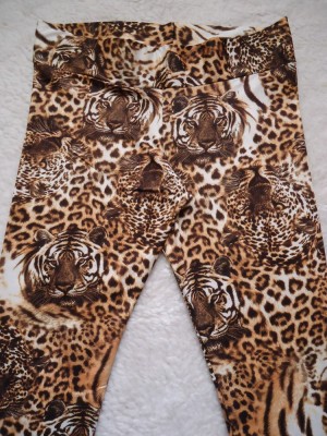 COLANT COLANTI PANTALONI MULATI DAMA ANIMAL PRINT FEMEI IMPRIMEU TIGRU LEOPARD foto