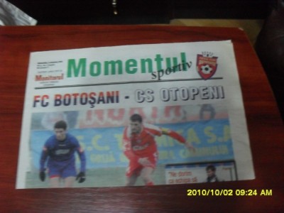 program FC Botosani - CS Otopeni foto
