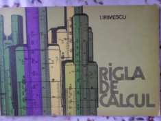 Rigla De Calcul - I. Irimescu ,399905 foto