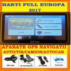GPS 2drive 7" HD 256 ram 8GB AUTO, TAXI, GPS TIR CAMION, HARTI FULL EUROPA 2023