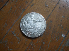 M. 10 dollars 1973 Barbados, argint foto