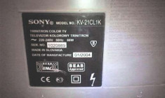 Vand televizor color SONY Trinitron ecran plat tub CRT model KV-21CL1K DEFECT foto