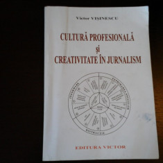 Cultura profesionala si creativitate in jurnalism - Victor Visinescu, 2008, 318p