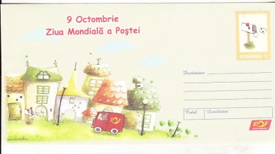 bnk fil Intreg postal 2010 necirculat - 9 Octombrie Ziua Mondiala Postei foto