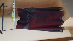 Rochie ocazie rosie+dantela neagra foto