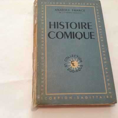 HISTOIRE COMIQUE ANATOLE FRANCE,R15 foto