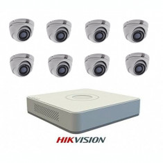 Kit 8 camere supraveghere interior antivandal Turbo hd Hikvision foto