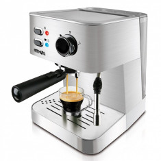 Espressor Minimoka CM 1682, 15 bari, 1050 W, Argintiu foto