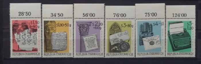 AUSTRIA 1965 &ndash; ZIUA MARCII POSTALE WIPA, serie MNH, K111