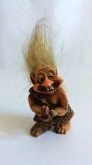 Troll ceramic, Denmark, lucrat manual, trol, pitic, 6cm, decor, statueta foto