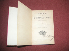 Doine Si Strigaturi Din Ardeal - Ioan Urban Jarnik, A. Barseanu (1895) -Princeps foto