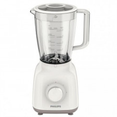 Blender Philips HR2100/00, putere 400 W, 2 viteze, 1.25 l, alb/bej foto