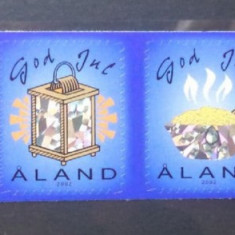 ALAND 2002 - CRACIUN, serie timbre autoadezive MNH, K139