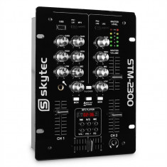 SKYTEC STM 2300, USB EQ MP3, pult de mixaj cu 2 canale foto