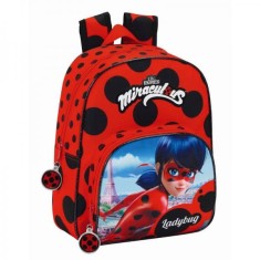 Ghiozdan pentru gradinita si scoala Buburuza Miraculos Ladybug foto