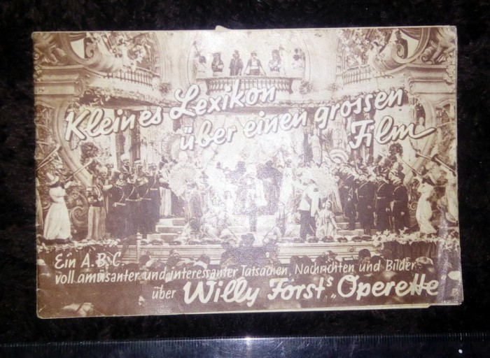 PROGRAM GERMAN OPERETA . 1941 -LUITPOLD THEATER