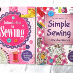 2 carti croitorie (engl): Introduction to Sewing* Simple Sewing Home Accessories