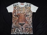 TRICOU BARBATI MANECA SCURTA FATA LEOPARD SPATE ANIMAL PRINT SCARFACE 100% BBC