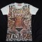 TRICOU BARBATI MANECA SCURTA FATA LEOPARD SPATE ANIMAL PRINT SCARFACE 100% BBC