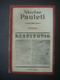 NICOLAE PAULETI - SCRIERI