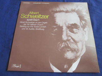 Albert Schweitzer / Bach - Albert Schweitzer Spielt Bach _ vinyl,LP _Dacapo foto