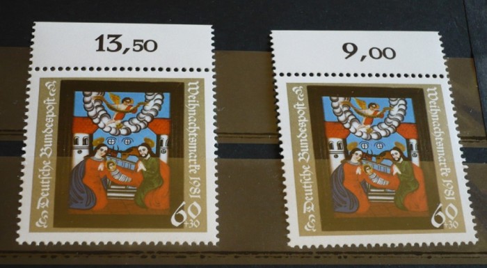 GERMANIA 1981 &ndash; CRACIUN, serii nestampilate, K116