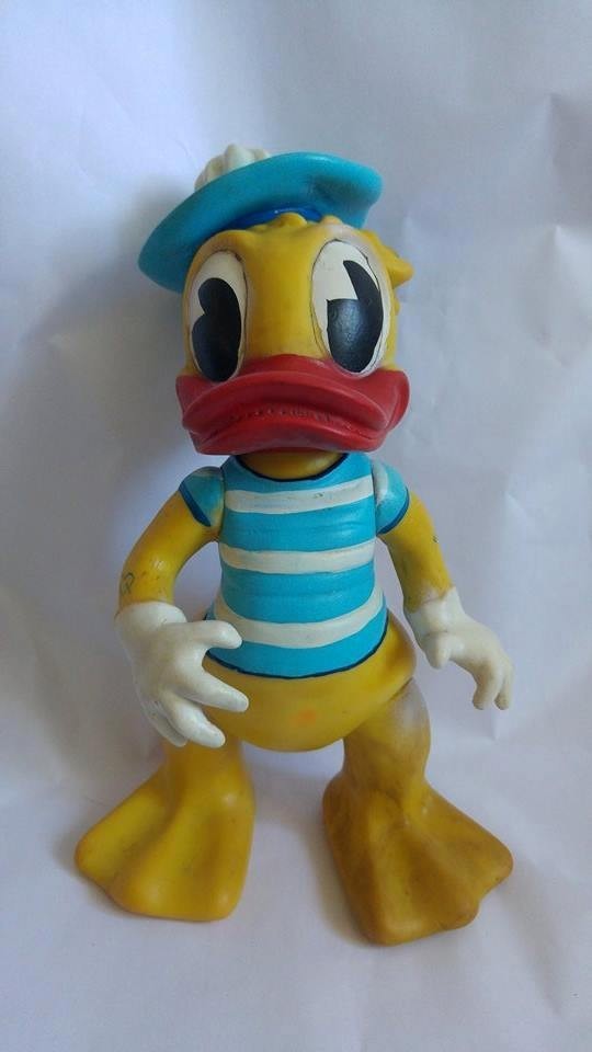 Ratoiul Donald Aradeanca, jucarie romaneasca veche, anii 70, 36cm ...